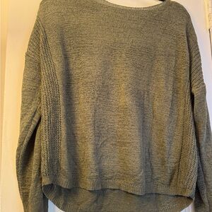 Lulu's Sage Green Crew Neck Sweater